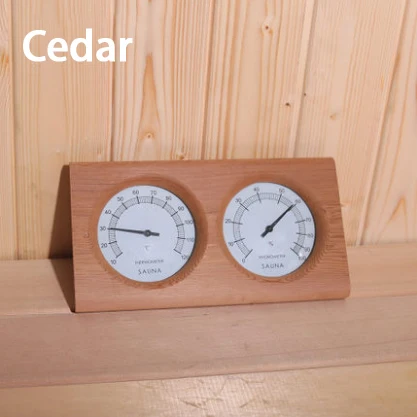 1pcs Cedar Деревянный термометр для сауны гигрометр для ванной Индикатор безопасности принадлежности термометр для ванной 20 градусов-140 градусов - Цвет: 1pcs Cedar