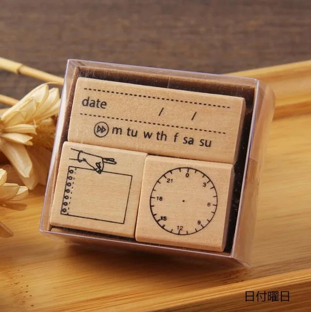 Винтажная погода неделя вызов наклейка «ярлык» DIY Деревянные и резиновые штампы для скрапбукинга Канцтовары Скрапбукинг Стандартный штамп - Цвет: 5