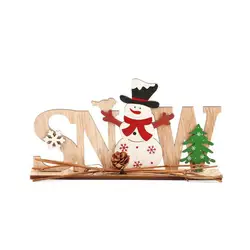 Рождественские украшения, деревянная декоративная надпись, настольные украшения для пожилых людей, домашняя Рождественская атмосфера