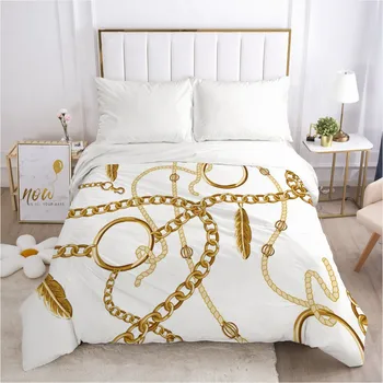 

3D Duvet Covers Custom Design Baroque Comforter Case Quilt Cover Bedding Sets Quilt Covers King Queen Full Twin Size Bedding Bag