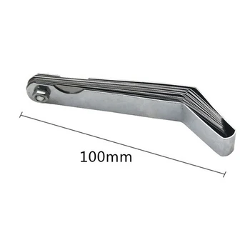 

Silver Feeler Gauge 16 Blades 0.005-0.02inch 0.127-0.508mm Precision Replace