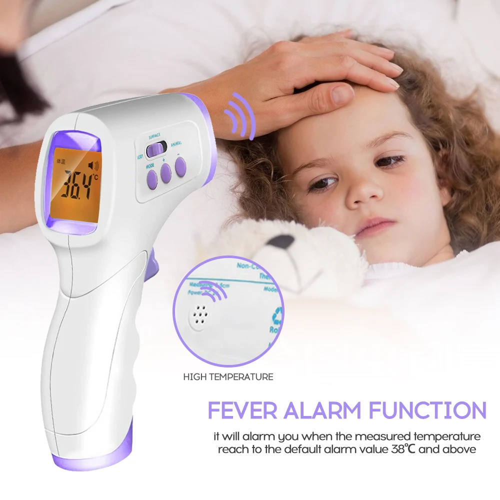 

Handheld Digital Non-contact Infrared Forehead Thermometer Mini Temperature Baby Temperature Gauge Instrument