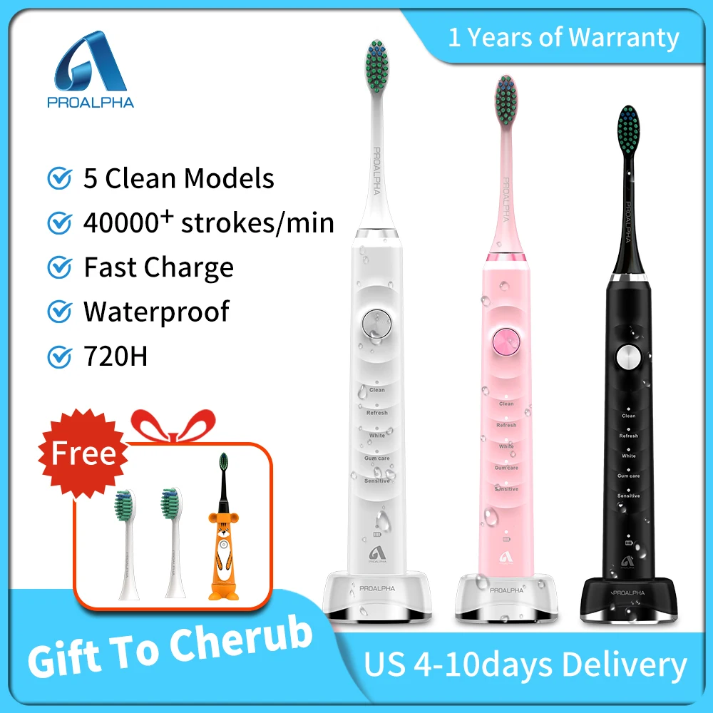 Global Version Sonic Electric Toothbrush Upgraded Adult Waterproof Ultrasonic automatic tooth brush USB Rechargeab for travel Global Version Sonic Electric Toothbrush Upgraded Adult Waterproof Ultrasonic automatic tooth brush USB Rechargeab for travel
