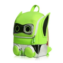 Модный флуоресцентный зеленый робот школьные ранцы для мальчиков 3D мультфильм дизайн детский сад рюкзак девочка школьный Mochila Escolar