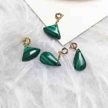 

Boho Green Malachite Drop Shape Dangle Earrings for Women Necklace Bracelet Pendant Natural Stone Earrings Jewelry Party Gifts
