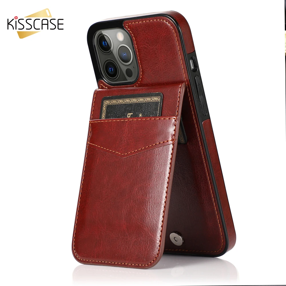 Вертикальный флип-чехол KISSCASE для iPhone 11 6 6S Plus X XR XS Max ретро кожаный чехол-бумажник 7
