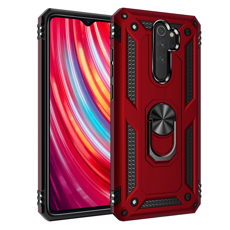 Shockproof Phone Case With Finger Ring For Xiaomi Redmi Series_voghion.com