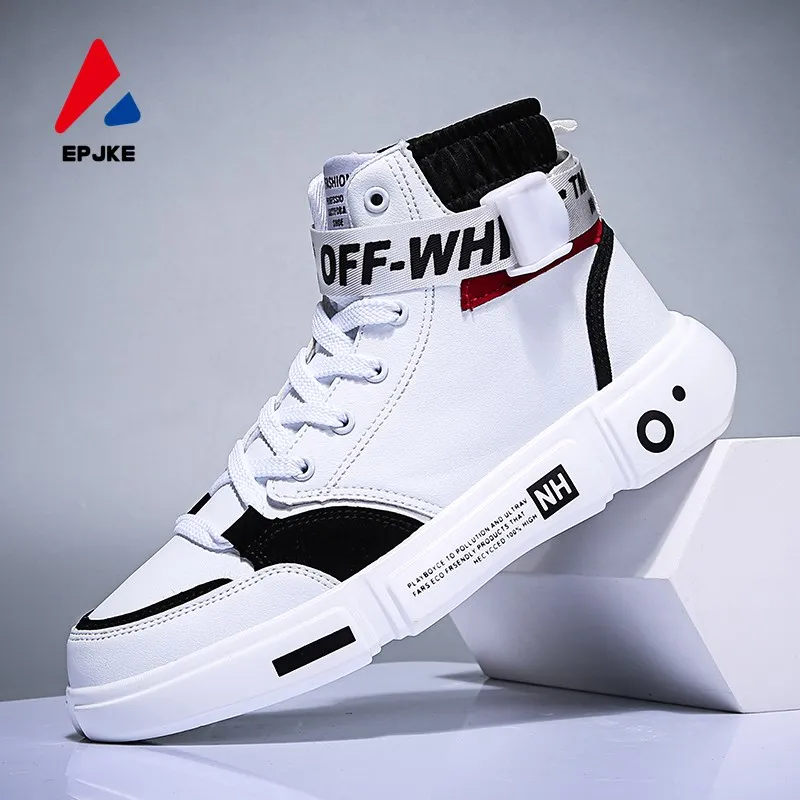 

New Men's High Top Casual Shoes High Quality Comfortable Soft bottom Brand Men Sneakers Light Breathable Trend Flats Shoe