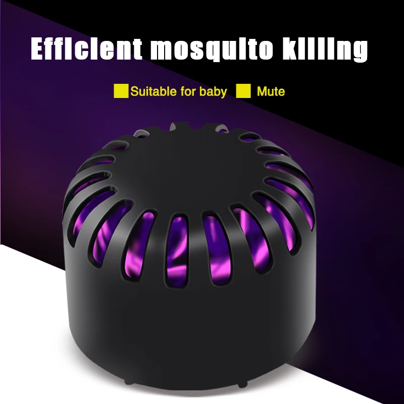 Zapper лампа-репеллент, ингаляция насекомыми-вредителями, безголосная ловушка, светильник, летающие насекомые, USB светодиодный, фиолетовый, модный, DC5V 5 Вт, электрический