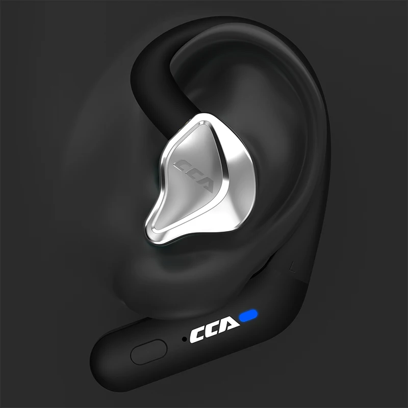 Cca btx-Bluetooth 5.2ワイヤレスイヤホン,スポーツイヤホン,2つの