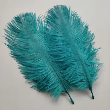 

Wholesale 10pcs Beautiful Malachite Green High Quality 6-8 inches/15-20cm Ostrich Feather For Wedding Decoration Handmade