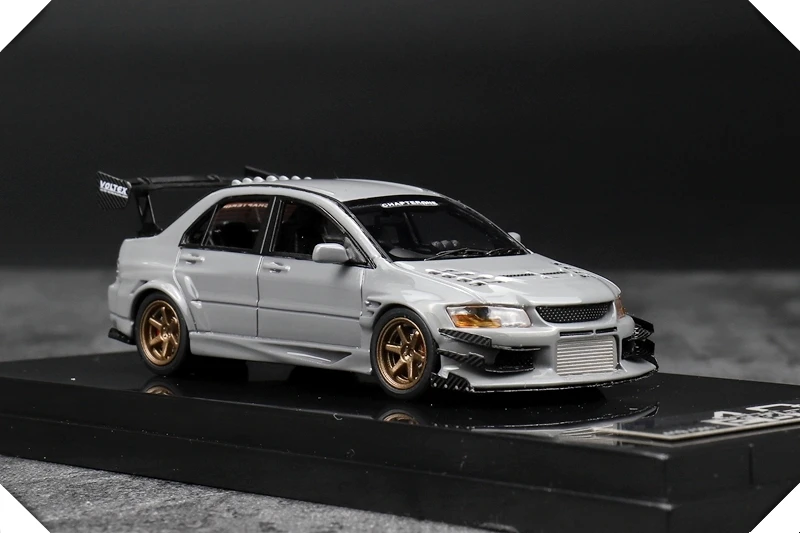 1: 64 масштаб EVO VII модель автомобиля девять поколения серая Смола высокая имитация статического состояния игрушечные машинки модлы изысканный коллекционный подарок