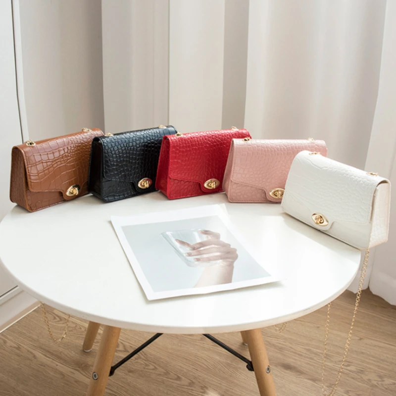

Shoulder Bags For Women Small Square Bag Little Fashion Leather Mobile Female Soft Purse Summer PU classic lovely Phone Chain