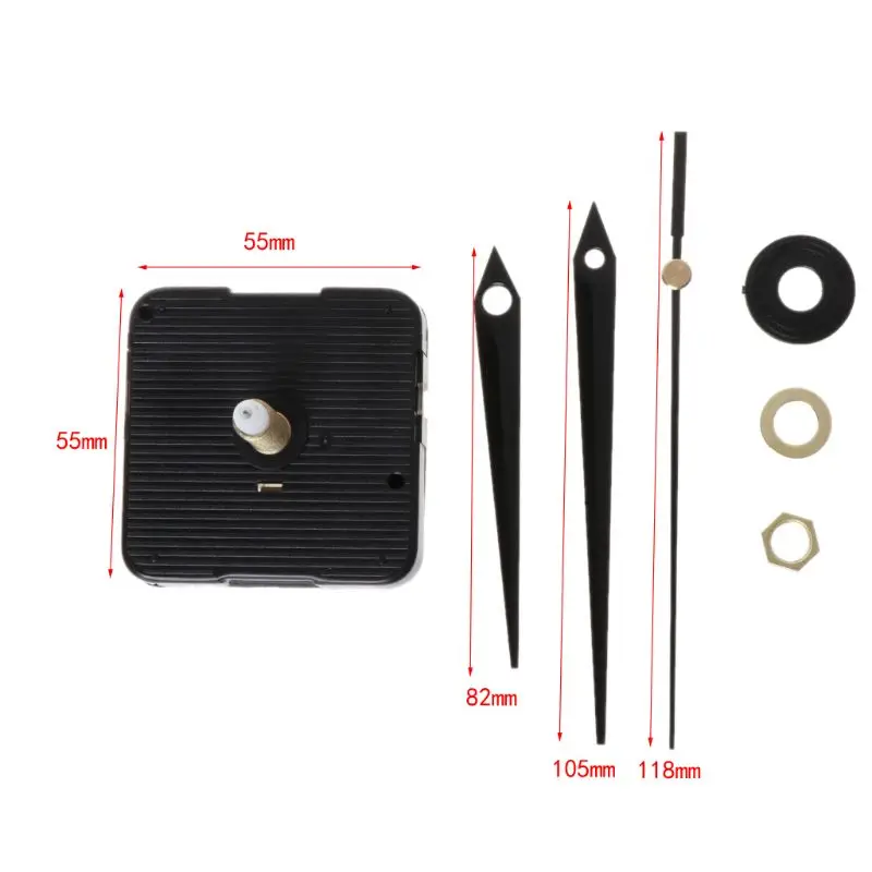 DIY Quartz Clock Movement Mechanism Hands Wall Repair Tools Parts Silent Kit Set