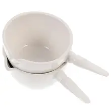

2pcs Evaporating Basin Round Evaporating Container Laboratory Equipment with Handle