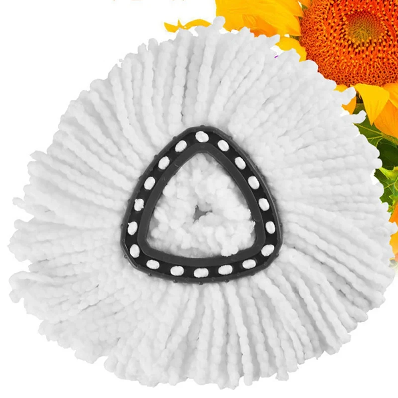 

Heads 360 Spin Shape Easy Wring Floor Mop Head Home Cleaning Tools Replacement Microfiber Mop