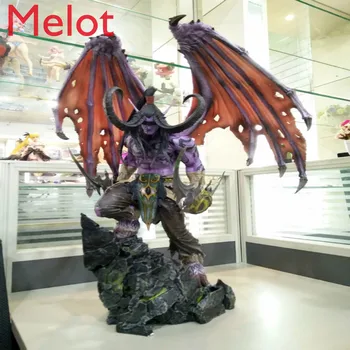 

[Funny] Limited Large size 60cm WOW Illidan gk resin statue figure collection model Original box best gift