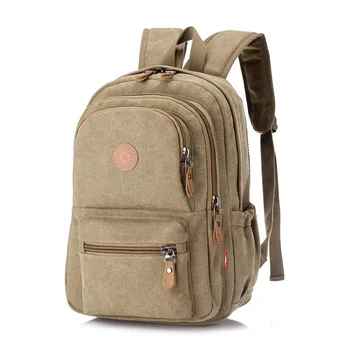 

2020 New Fashion Vintage Man's Canvas Backpack Travel Schoolbag Male Backpack Men Large Capacity Rucksack Shoulder School Bags