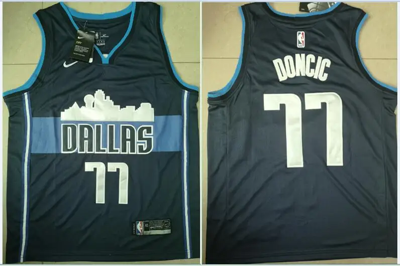 MEN Высокое качество Для мужчин's лука Doncic Джерси - Цвет: MEN