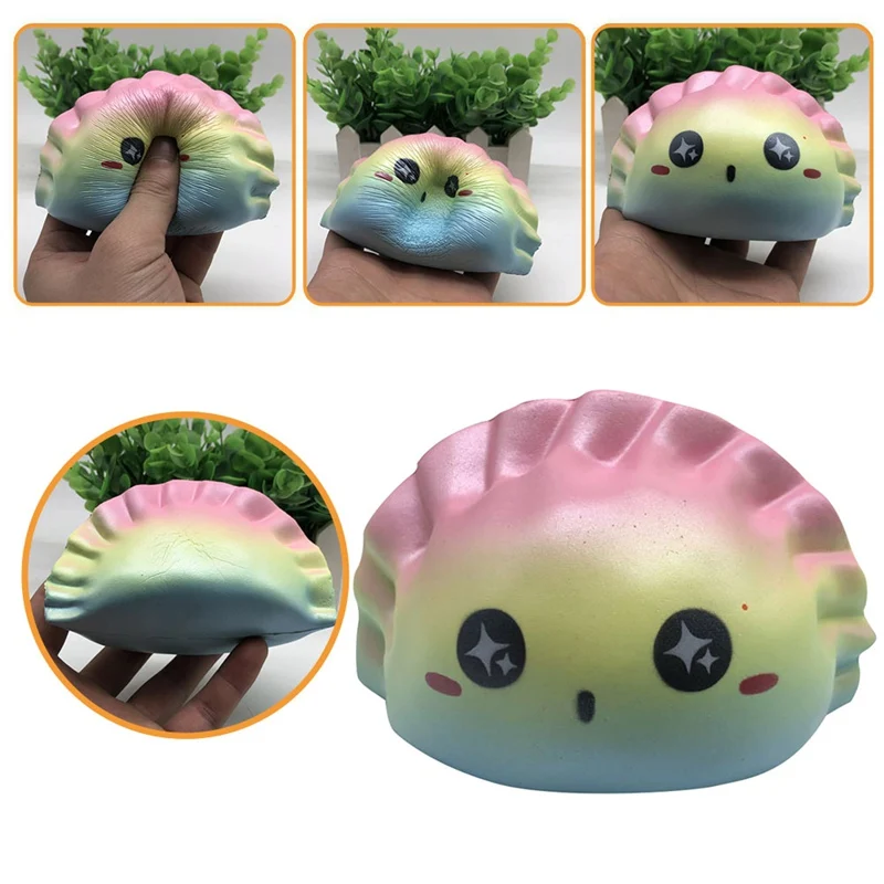 Новые игрушки-антистресс kawaii новые мягкие красочные пельмени медленно распрямляющийся мягкий с упаковкой детские подарки игрушки