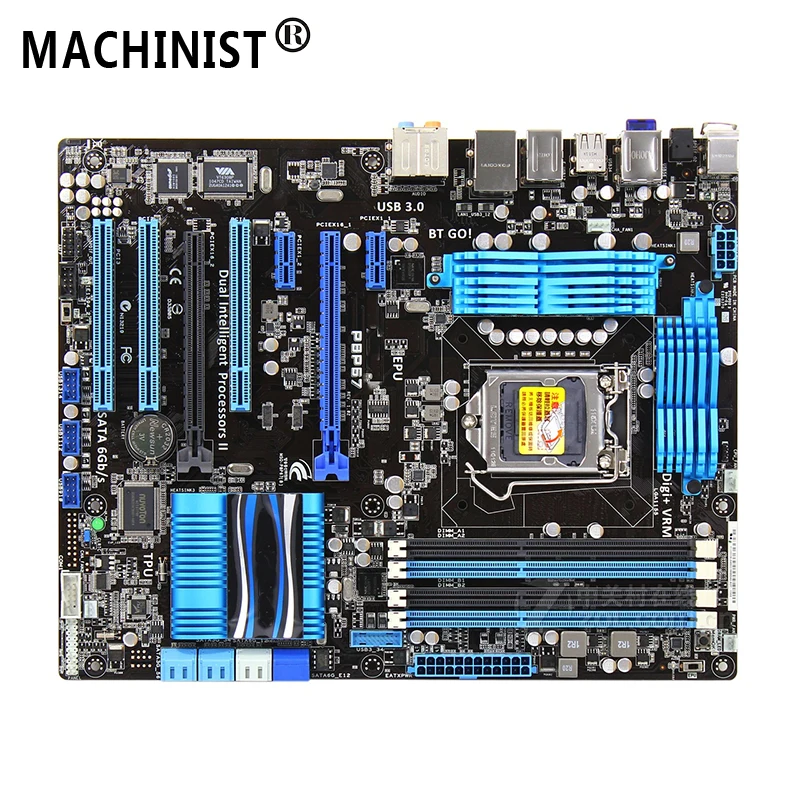 

For ASUS P8P67 Desktop motherboard Intel P67 LGA 1155 ATX DDR3 32GB SATA3.0 USB3.0 100% fully Tested Free shipping