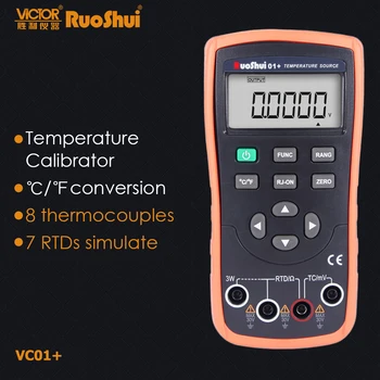 

RuoShui 01 Temperature calibrator Source simulates thermocouples RTDs volts ohms synthesizer signal generator Electrical
