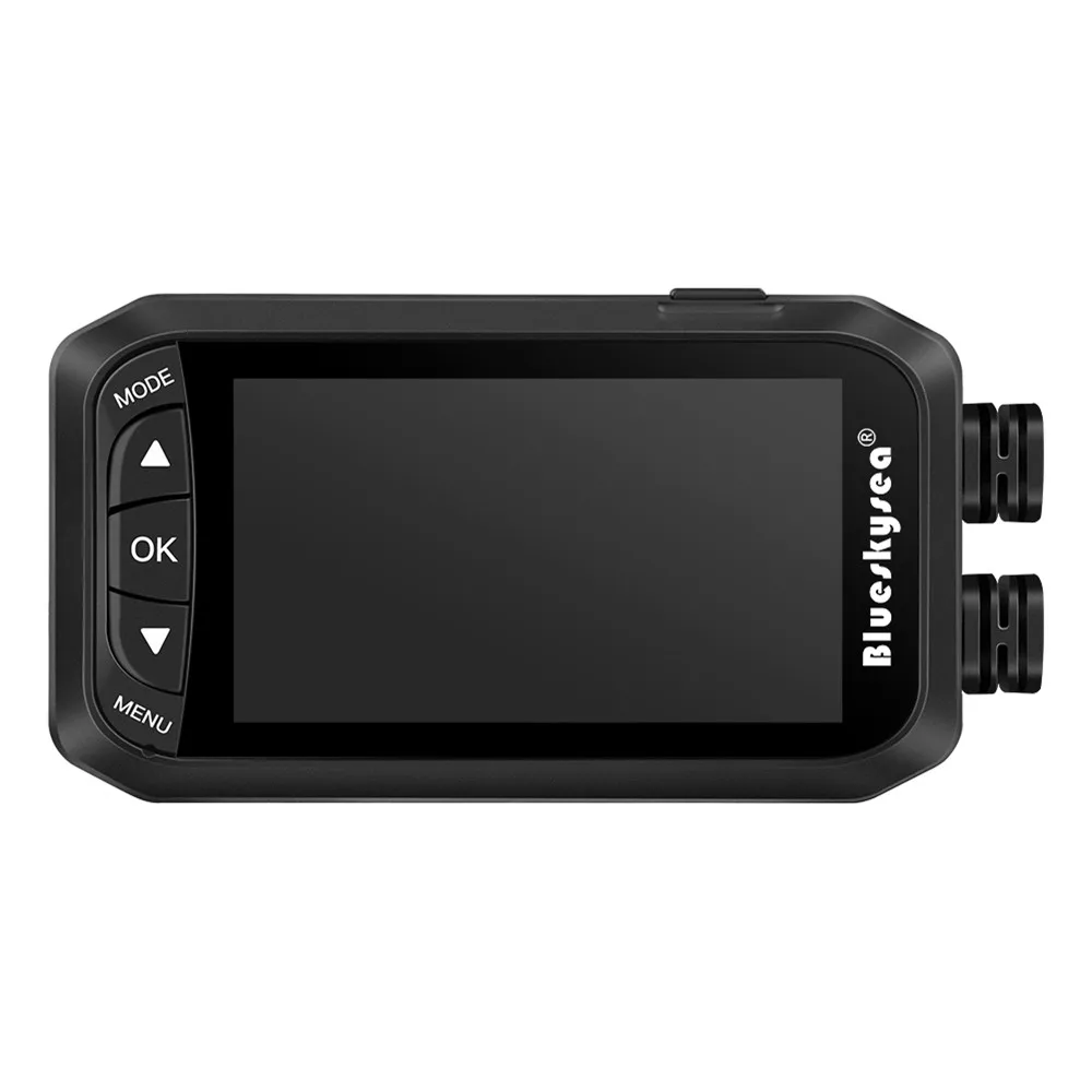 Blueskysea 2 7 &quotLCD DV128 мотоцикл двойной DVR камера HD водонепроницаемый GPS
