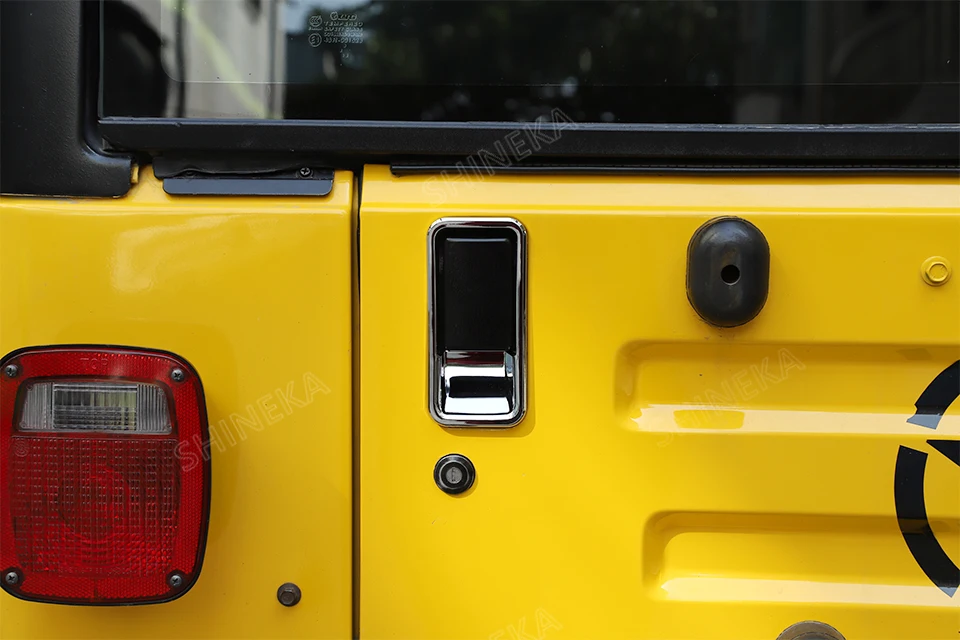 BAWA хромированный Стайлинг для Wrangler TJ 1997-2006 Наружная ручка двери автомобиля чаша декоративная крышка для Jeep Wrangler TJ аксессуары
