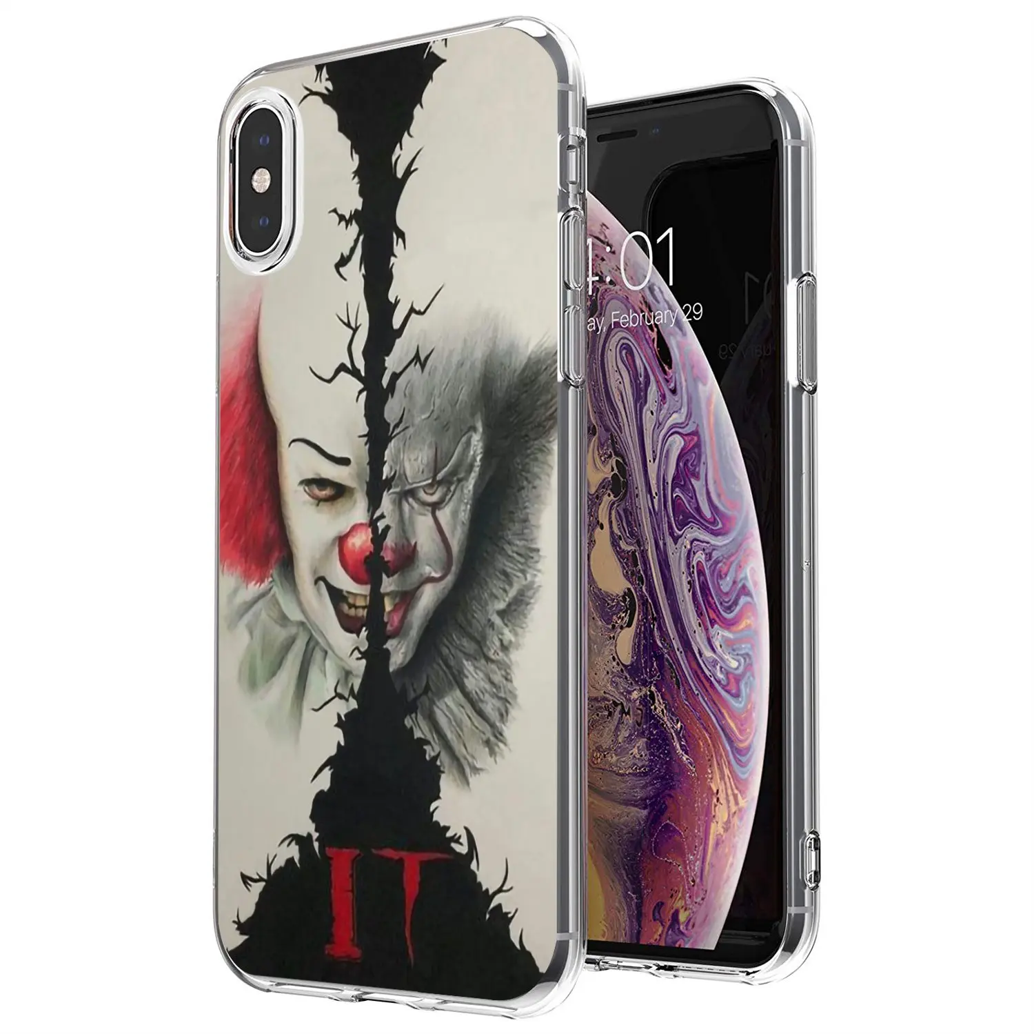 For Huawei G7 G8 P7 P8 P9 P10 P20 P30 Lite Mini Pro P Smart 2017 2018 2019 Movie IT Clown Horror Joker Clear Silicone Phone Case | Мобильные