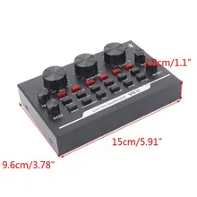 Bluetooth Sound Card USB Headset Microphone Webcast Live Streaming Sound Card Mobile Phone Computer Singing Sound Card
