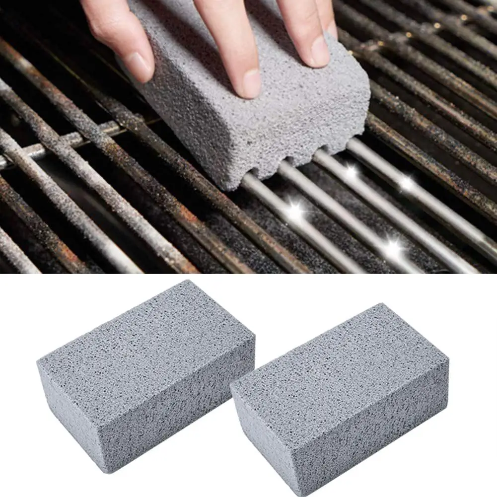 2X BBQ tools grill cleaning service Block Barbecue Cleaning Stone Racks Stains 