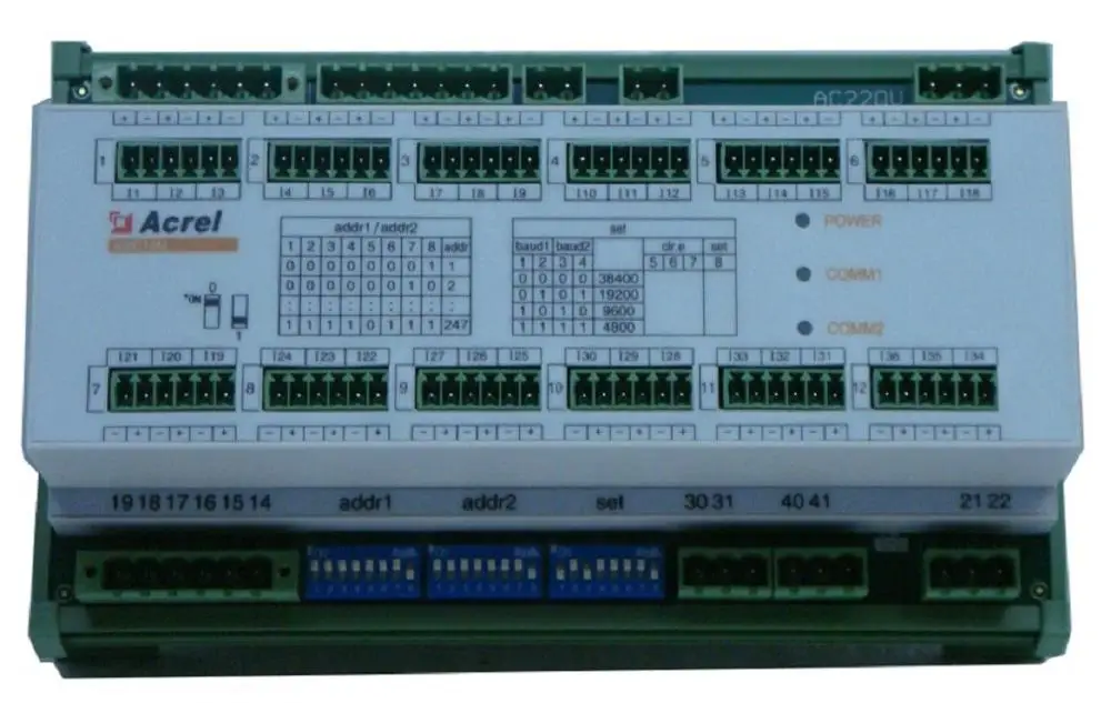 Multi channel energy monitoring meter for telecommunication station solution