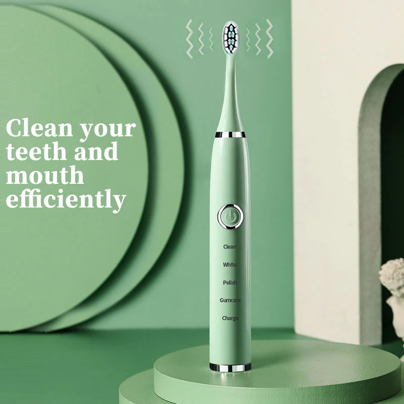 Sonic Electric Toothbrush Adult Timer Brush 5 Mode USB Charger Rechargeable Tooth Brushes Replacement Heads Set home gift Sonic Electric Toothbrush Adult Timer Brush 5 Mode USB Charger Rechargeable Tooth Brushes Replacement Heads Set home gift