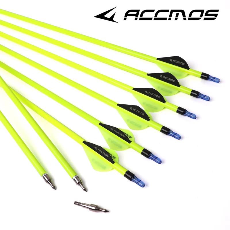 Details about   28"30"31"Archery Carbon Arrows Spine 500 Screw-in Point Tips Recurve Bow Longbow 