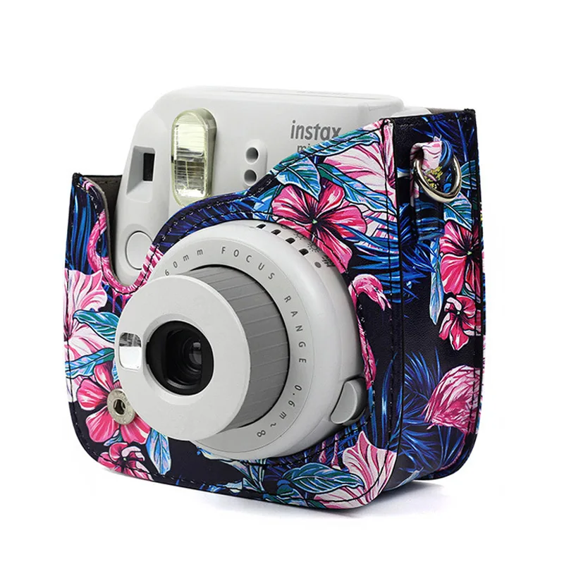 Чехол из искусственной кожи для камеры на плечо для Fujifilm Instax Mini 8 8+ 9 камера мгновенная Защитная крышка