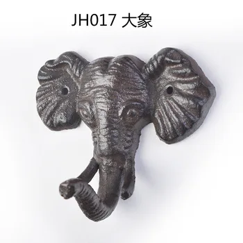 

Cute Animal Iron Hook Cast Iron Strong Load-Bearing Single Hook Fashion Cool Wall Iron Pendant Wall Decoration