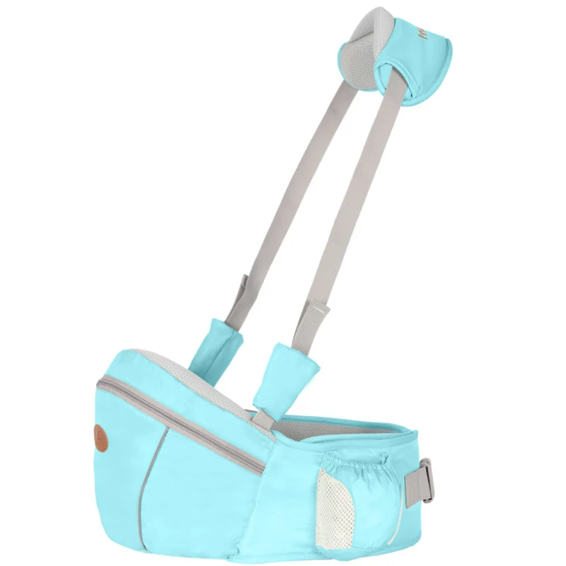 Sky blue Детское кресло-переноска, стулообразные ходунки, детский слинг, удерживающий пояс, Рюкзак-переноска группа хипсетов, детское сидение на бедрах, детское сиденье на талии - Цвет: Sky blue