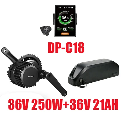 C1836V250W13AH Bafang 36В мотор 250W BBS01 8FUN Электрический велосипед набор для электровелосипеда Conversion Kit с Батарея 13/115. 6/21 AH e моторколесо, BB01B - Цвет: C1836V250W13AH