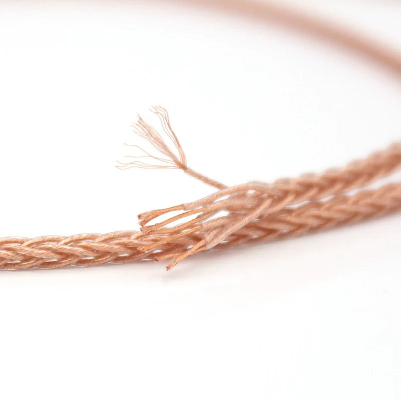 Free shipping 3 28ft 1M 16 cores OCC Copper Upgrade Headphone cable Audio HIFI DIY Speaker Signal line