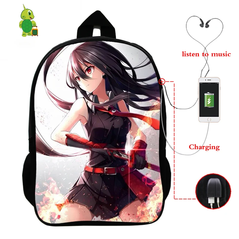 3 Аниме RWBY Ruby рюкзак USB зарядка Рюкзак для ноутбука школьные сумки для подростков мальчиков девочек дорожные сумки через плечо для мужчин и женщин рюкзак - Цвет: 3