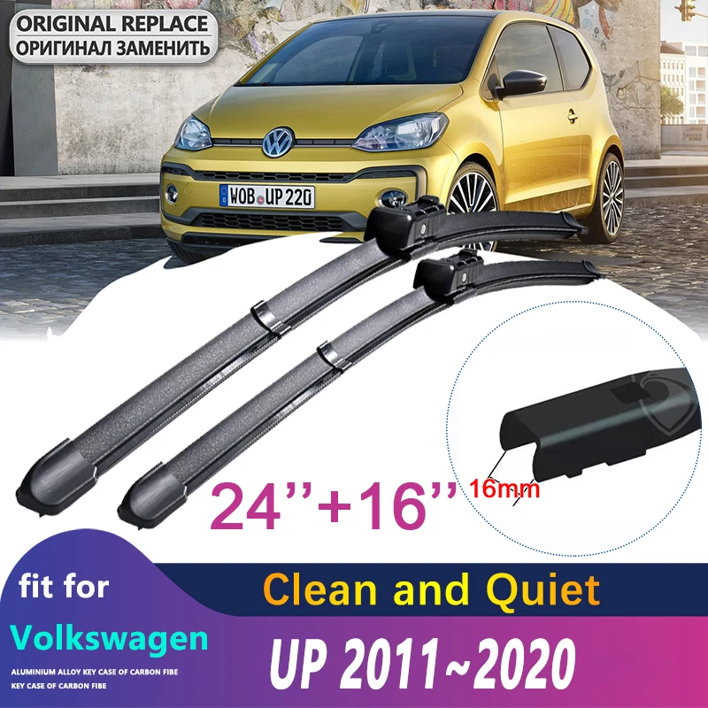Escobillas limpiaparabrisas delanteras para Volkswagen UP ~ 2020, accesorios, limpiaparabrisas de cristal automático, lavado 2012, 2013, 2014, 2015, 2016, 2017, 2018|Limpiaparabrisas| - AliExpress