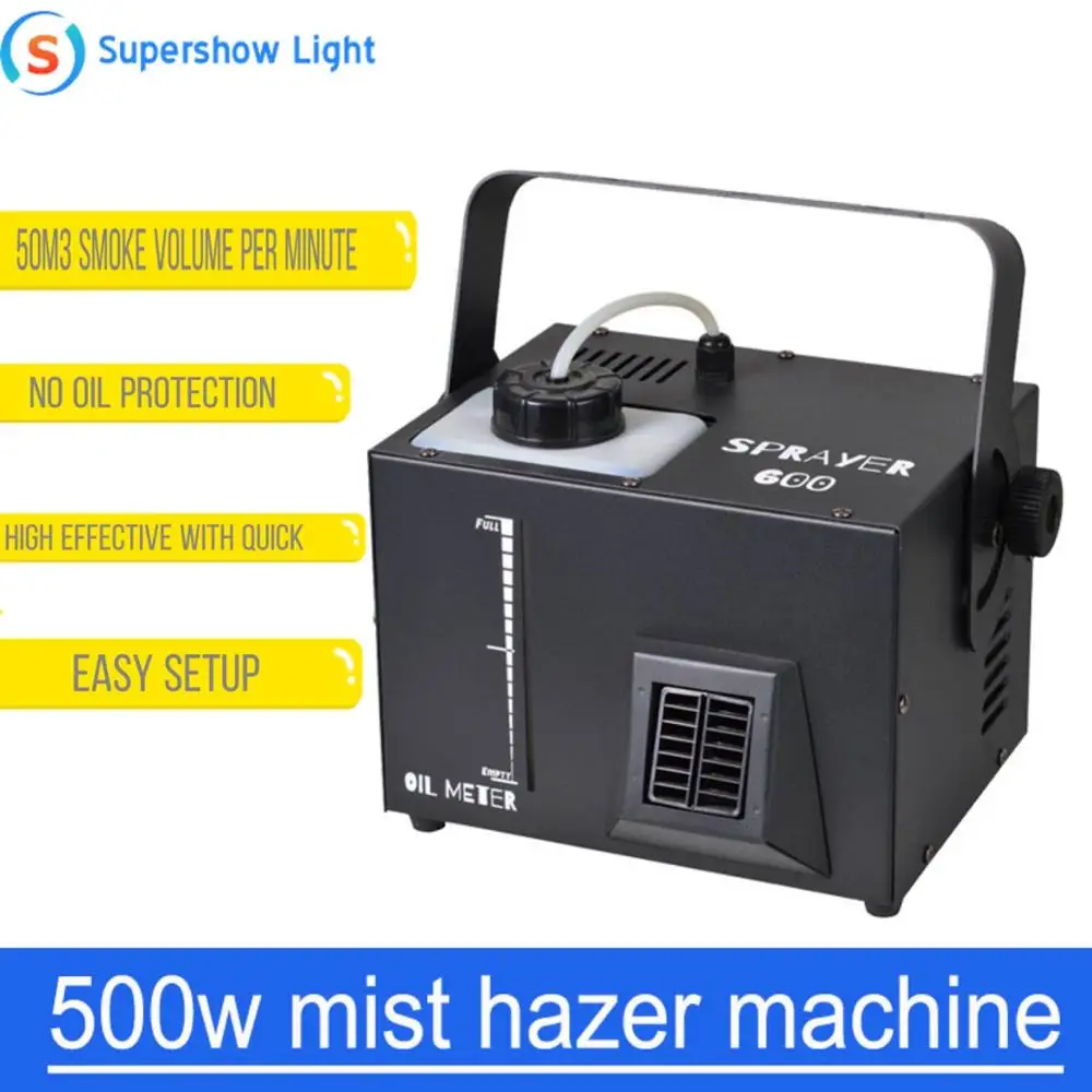 Stage Mist 500 DMX Haze Machine  in perfect amounts to highlight lasers and effect lights