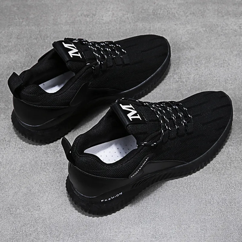 Кроссовки мужские сетчатые на шнуровке дышащие удобные сникерсы плоская подошва