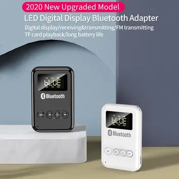 

Bluetooth 5.0 Audio Receiver Transmitter 3.5mm Jack HIFI Stereo Wireless Adapter With Mic For Car TV PC Headphone Speaker