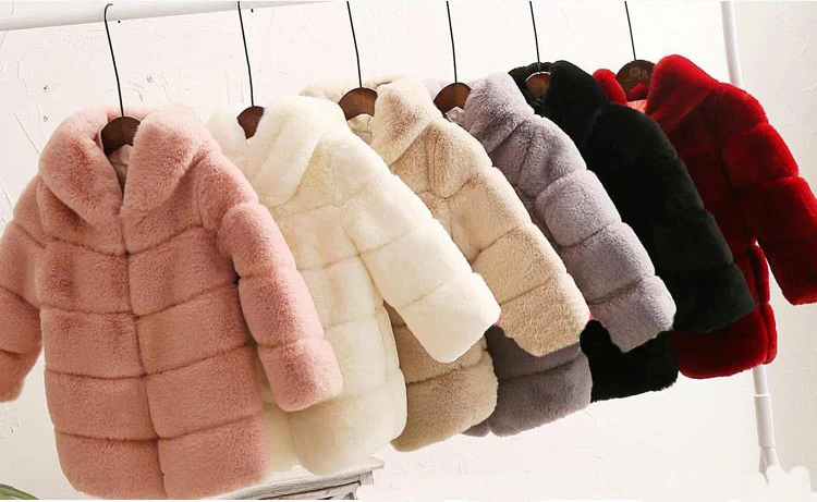 Dollplus/новое зимнее пальто с мехом для девочек элегантные толстые теплые меховые куртки для маленьких девочек, парка детская верхняя одежда детское пальто