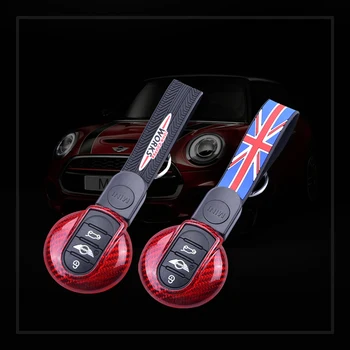 

For BMW MINI Cooper Car Remote Key Case Cover F54 F55 F56 F57 F60 Carbon Fibre Remote Holder Auto Interior Accessories