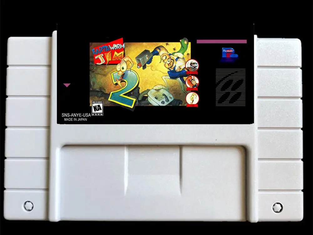Earthworm Jim 2 USA-NTSC Версия 46 контактов Видеоигры карта NTSC Версия для ретро видеоигр Консоль