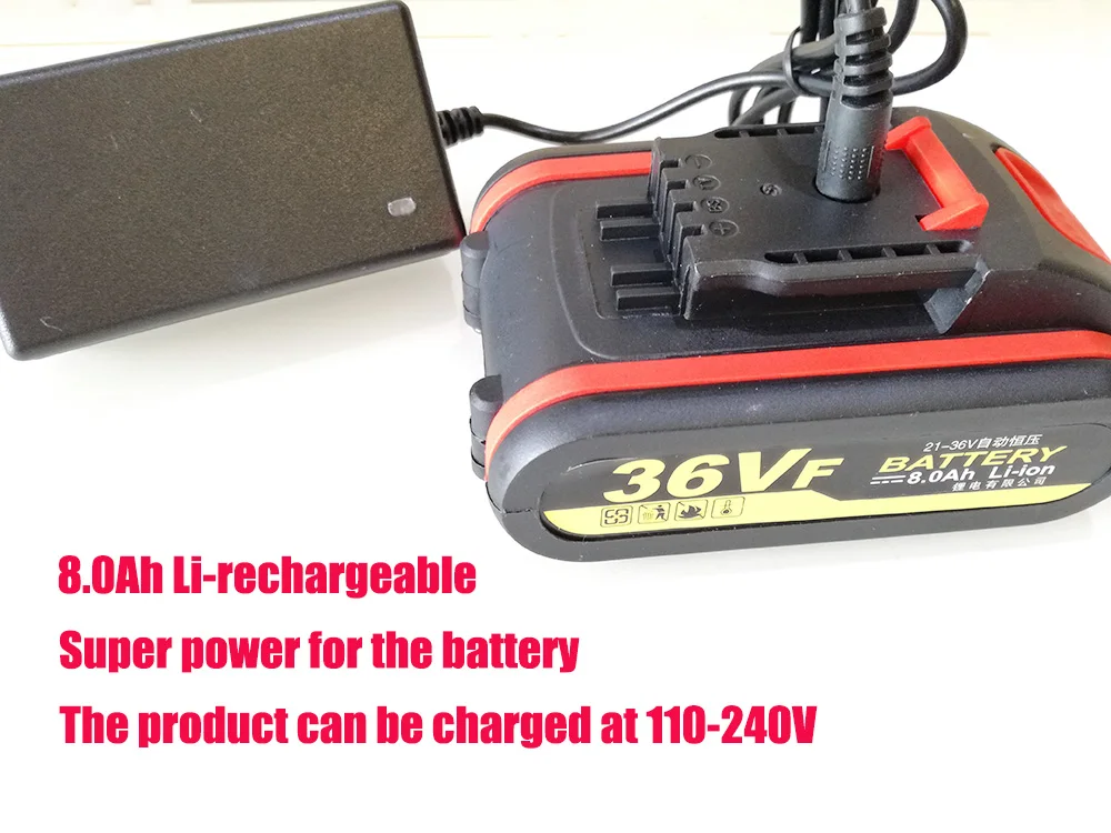 36V Max Бытовая DIY Деревообработка 2 литий-ионные батареи беспроводная дрель-шуруповерт электроинструменты электрическая дрель