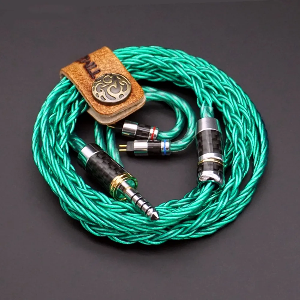 FENGRU Bird Ling 8 Core Litz UPOCC Copper Silver 27AWG 2Pin MMCX QDC A2DC Earphone Upgrade Cable for se846 t9ie ASX AS16 S8 KXXS |