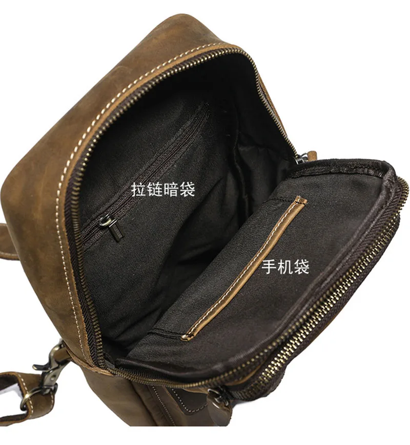Mini Cow Leather One Shoulder Bag Male Anti Theft Chest Pack Daily Backpack Casual Genuine Leather Chest Bag for Men 12 H0aefab4d25a74f6d8e39d19873d13bfco